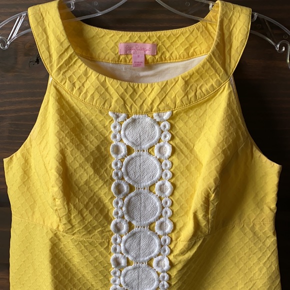 Lilly Pulitzer Jacqueline Shift Sunglow Yellow - Picture 2 of 5